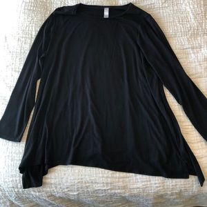 Marla Wynne Black A-Line Blouse 2X